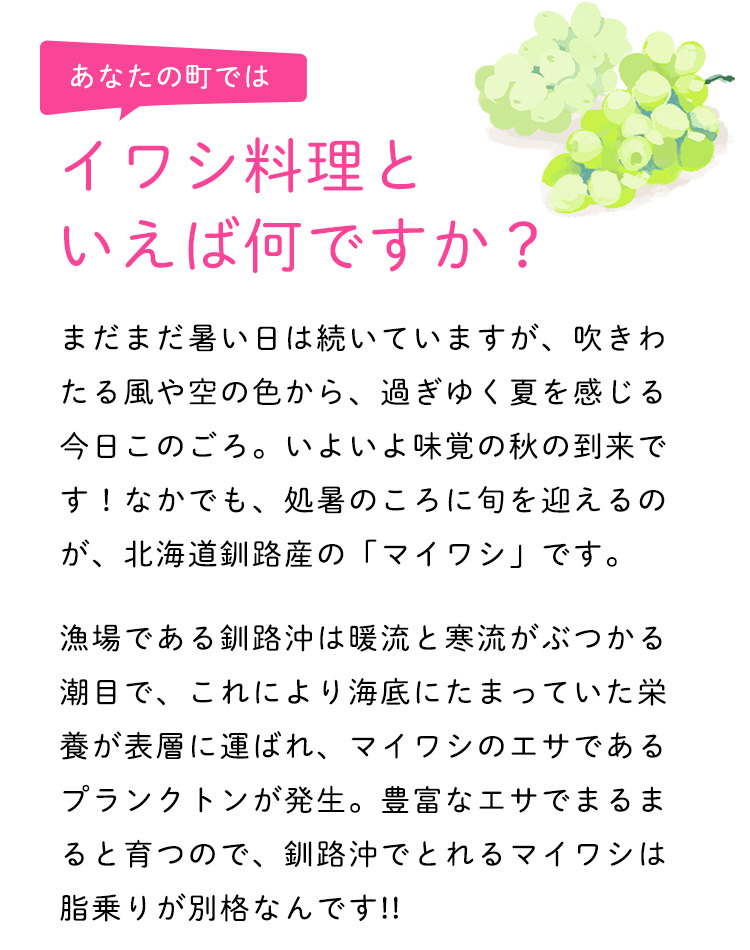 イワシ料理といえば何ですか？